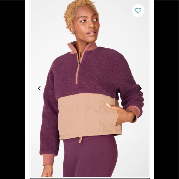 Fabletics Mallory Fleece Pullover NWT - Picture 1 of 16